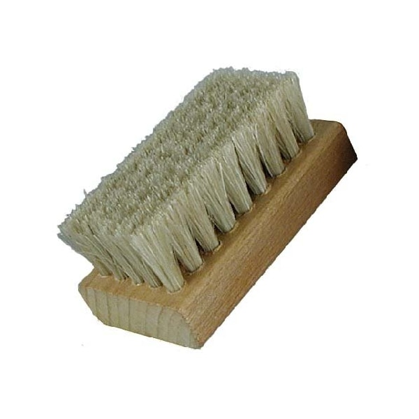 Horsehair Bristle, 2-1/2 x 1-3/8 Wood Block Scrub Brush, PK12